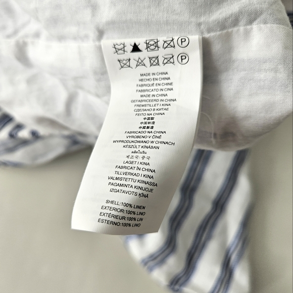 Michael Kors Off the Shoulder Linen Dress, 3/4 Sleeves, Size XS - Picture 5 of 6